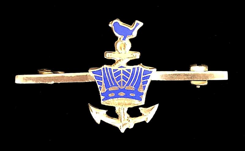 Womens Royal Naval Service WRNS 1963 Hm silver brooch