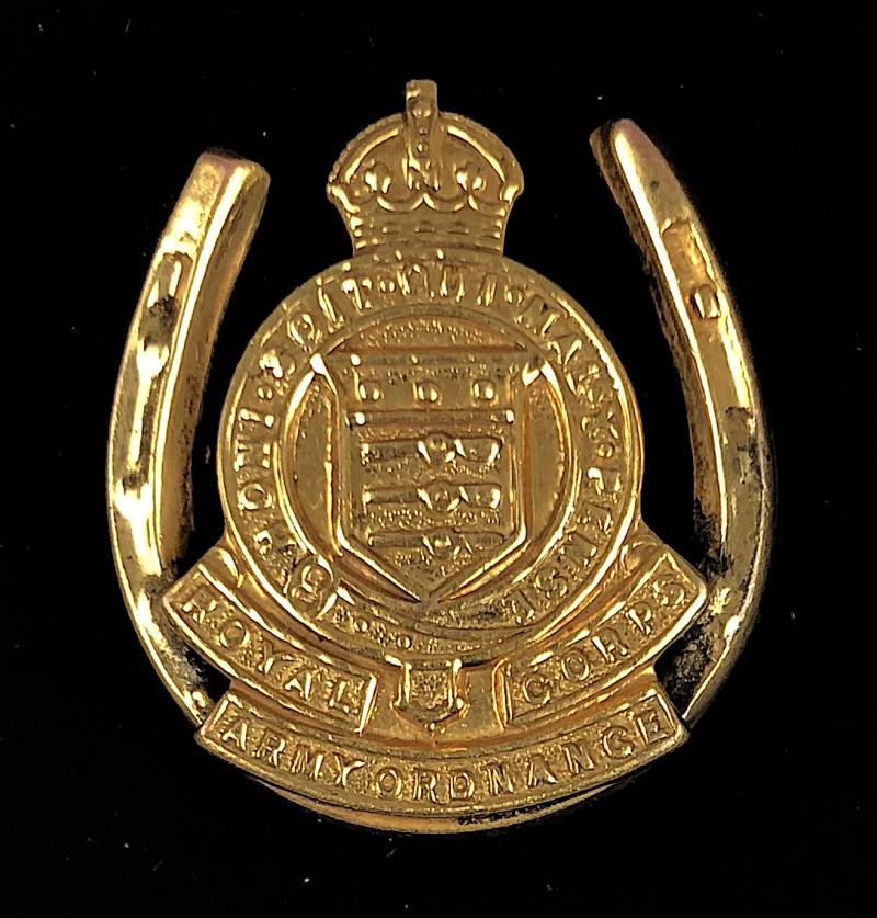 WW2 Royal Army Ordnance Corps Lucky Horseshoe regimental sweetheart brooch