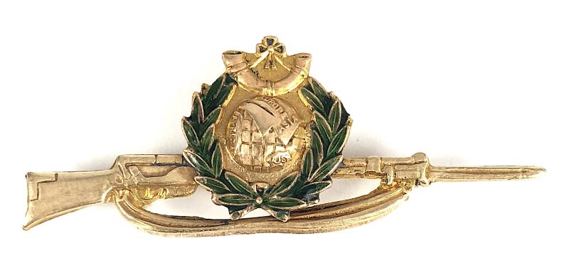 WW1 Royal Marine Light Infantry rifle sweetheart brooch