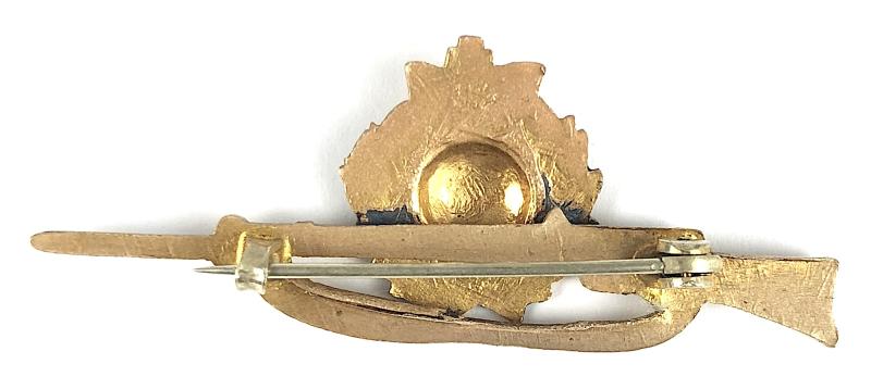 WW1 Royal Marine Light Infantry rifle sweetheart brooch