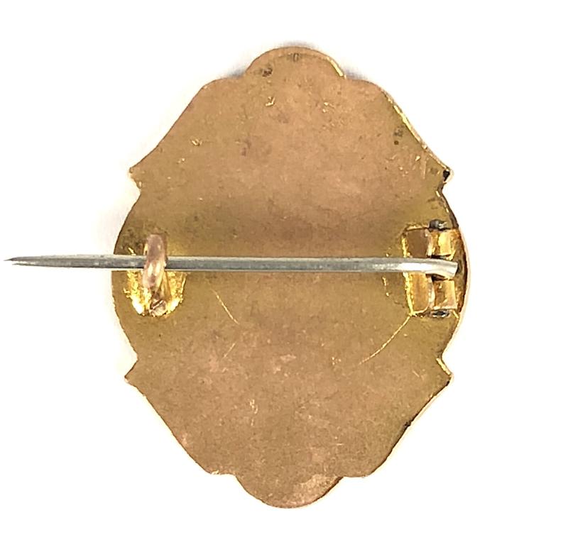 WW1 Buckinghamshire Battalion White Faced Enamel Sweetheart Brooch